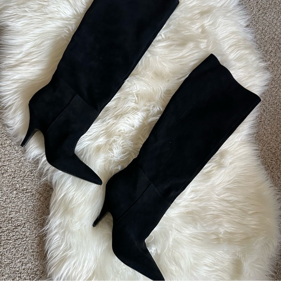 NEW Women Kendall & Kylie Slouched Black Suede Knee Boots Size 7M - Picture 8 of 11